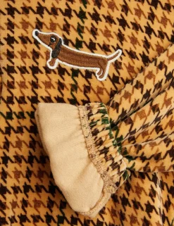 Dog Broderad Half-Zip i velour