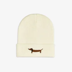 Dog stickad beanie