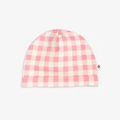Gingham Check Beanie
