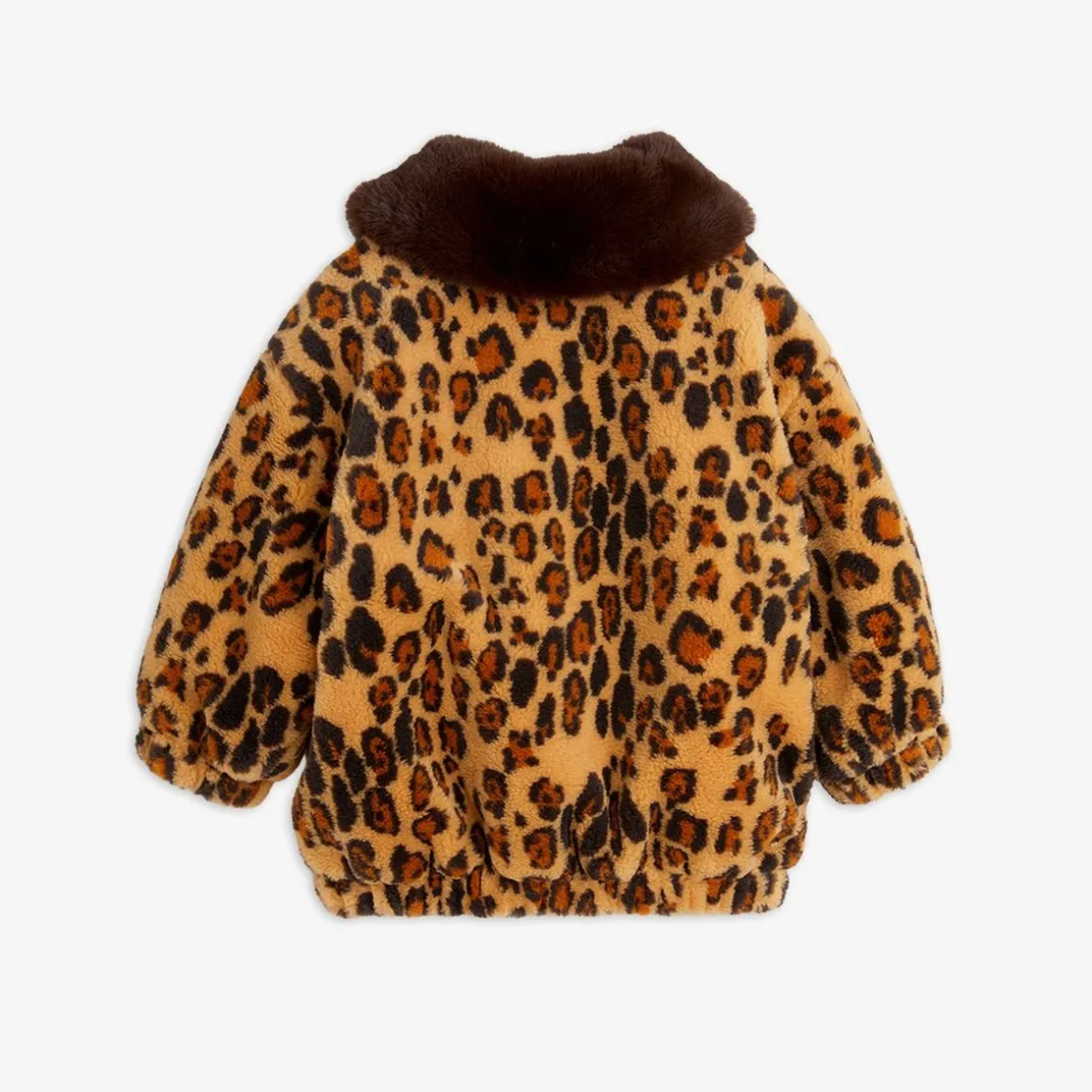 Leopard Fuskpälsjacka