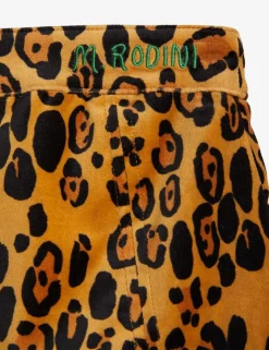 Leopard Sammetskjol