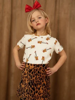 Leopard Sammetskjol