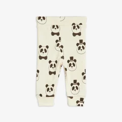 Panda Leggings Nyfödd Offwhite