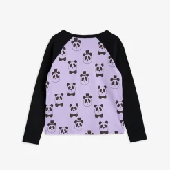 Panda Raglan Långärmad T-shirt Lila