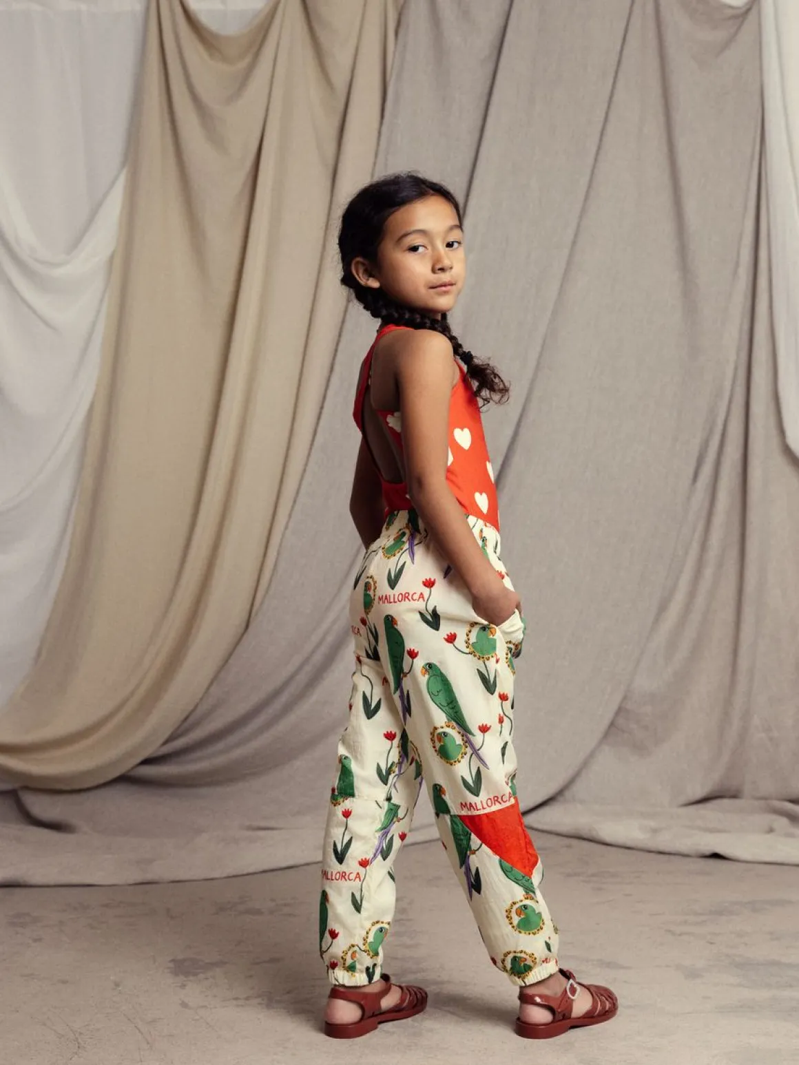 Parrots Track Pants i Nylon
