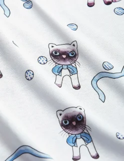 Siamese Cat Jumpsuit och Babyfilt set