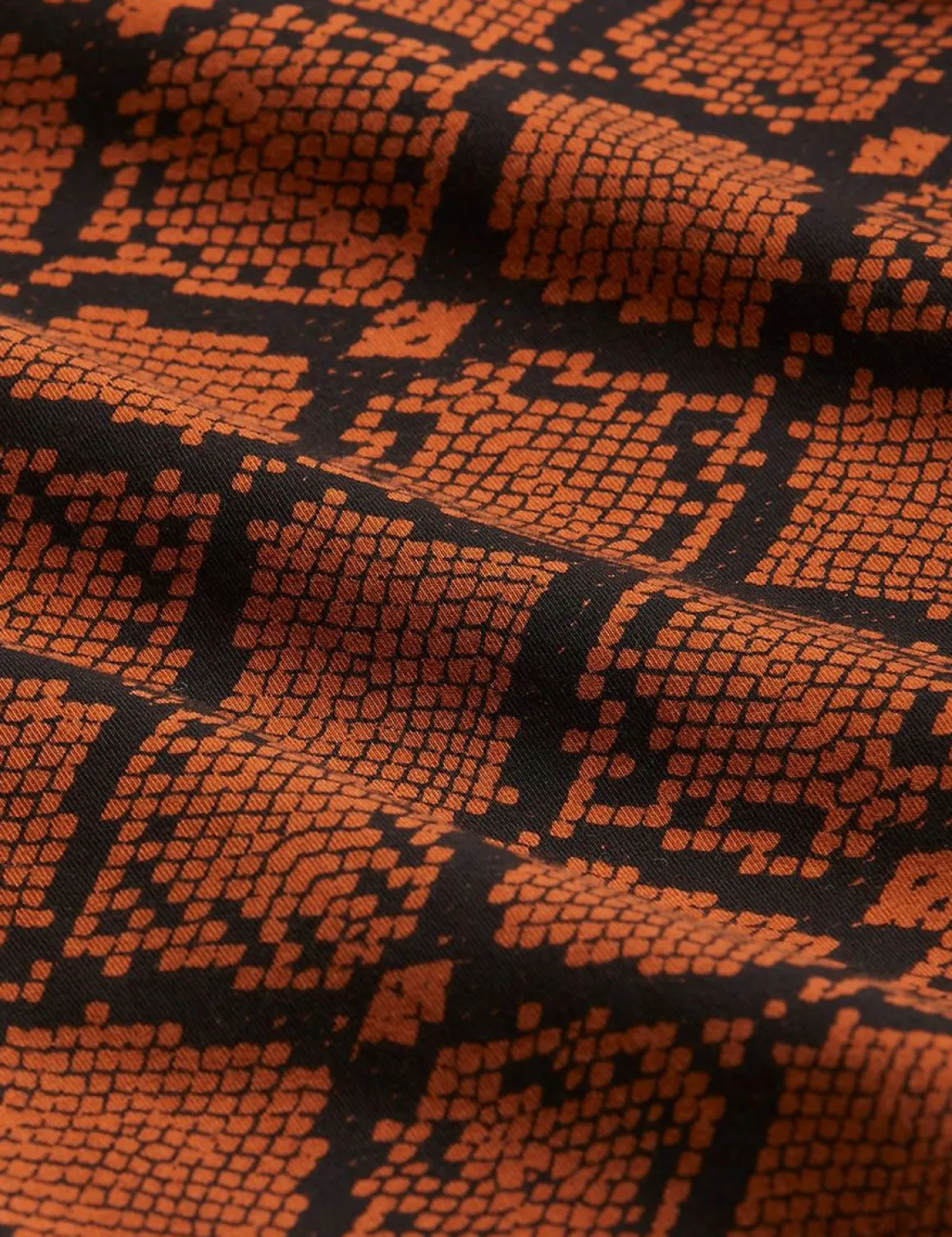 Snakeskin Klänning Brun