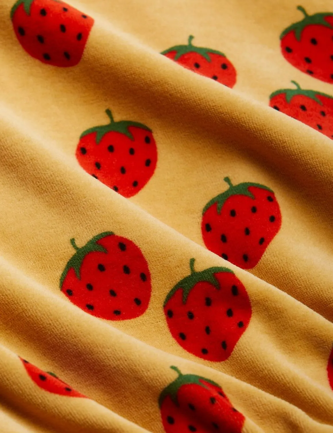 Strawberries Velour Shorts